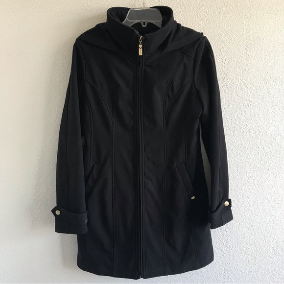Ellen Tracy Hooded Trench Coat - Picture 1 of 14